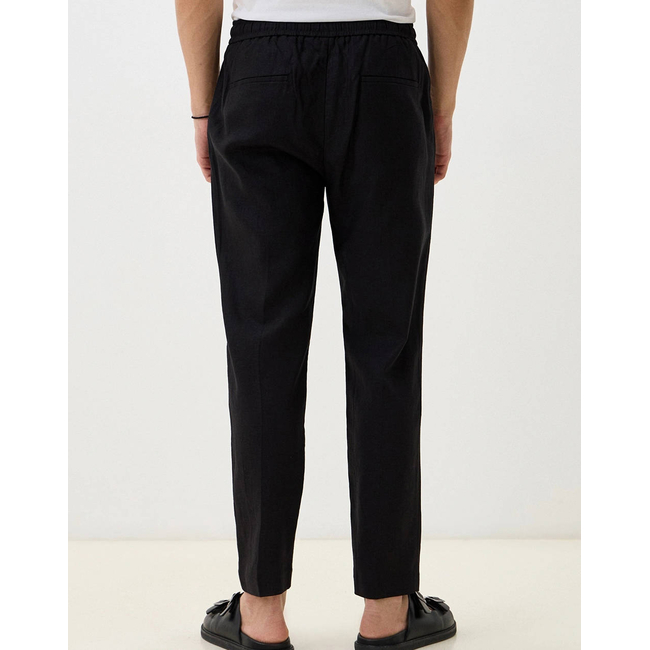 Product ANTONY MORATO MMTR00748FA800126 MIN OF 6 TROUSERS NEIL REGULAR FIT IN TWILL LINEN VISCOSE BLEND FABRIC MEN'S TROUSERS base image