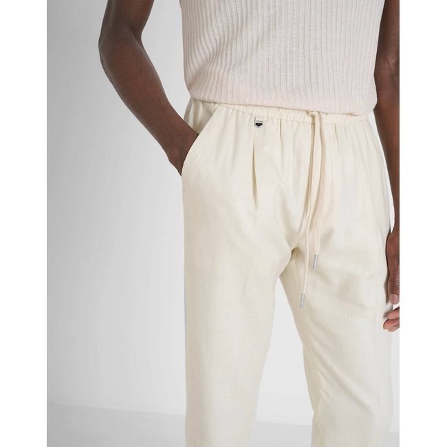 Product ANTONY MORATO MMTR00748FA800126 MIN OF 6 TROUSERS NEIL REGULAR FIT IN TWILL LINEN VISCOSE BLEND FABRIC ΠΑΝΤΕΛΟΝΙ ΑΝΔΡΙΚΟ base image