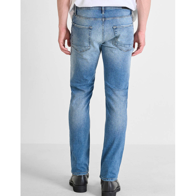 Product ANTONY MORATO MMDT00282FA7505911W02057 MIN OF 12 JEANS KURT COMFORT TAPERED FIT IN ICONIC BASIC BLUE DENIM ΠΑΝΤΕΛΟΝΙ ΑΝΔΡΙΚΟ base image