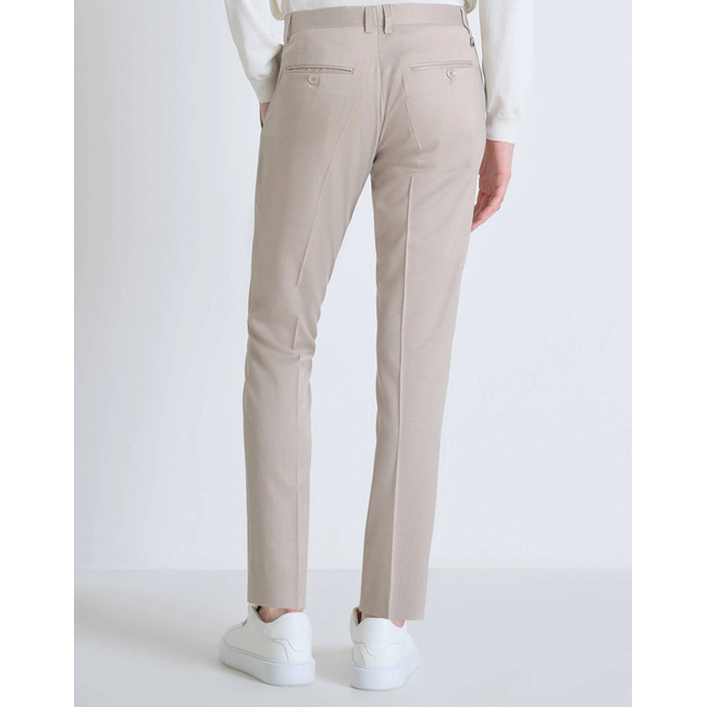 Product ANTONY MORATO MMTS00018FA650356 MIN OF 4 TROUSERS BONNIE SLIM FIT IN STRETCH VISCOSE BLEND FABRIC MICRO PATTERN MEN'S TROUSERS base image