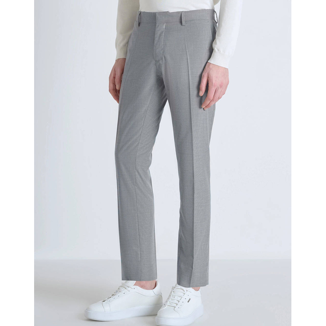 Product ANTONY MORATO MMTS00018FA650356 MIN OF 4 TROUSERS BONNIE SLIM FIT IN STRETCH VISCOSE BLEND FABRIC MICRO PATTERN ΠΑΝΤΕΛΟΝΙ ΑΝΔΡΙΚΟ base image