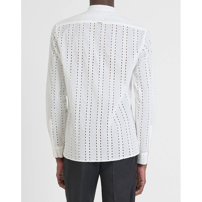 Product ANTONY MORATO MMSL00668FA440063 MIN OF 6 SHIRT MADRID REGULAR STRAIGTH FIT IN EMBROIDERED POPELINE COTTON FABRIC WITH LOGOED METAL BADGE ΠΟΥΚΑΜΙΣΟ ΑΝΔΡΙΚΟ base image