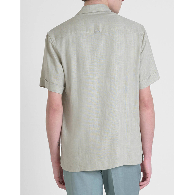 Product ANTONY MORATO MMSS00189FA400099 MIN OF 6 SHIRT HONOLULU RELAXED STRAIGHT FIT IN SOFT TOUCH VISCOSE LINEN BLEND FABRIC ΜΠΛΟΥΖΑ ΑΝΔΡΙΚΟ base image