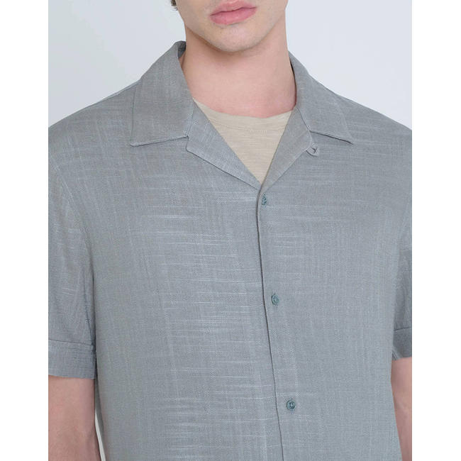 Product ANTONY MORATO MMSS00189FA400099 MIN OF 6 SHIRT HONOLULU RELAXED STRAIGHT FIT IN SOFT TOUCH VISCOSE LINEN BLEND FABRIC ΜΠΛΟΥΖΑ ΑΝΔΡΙΚΟ base image