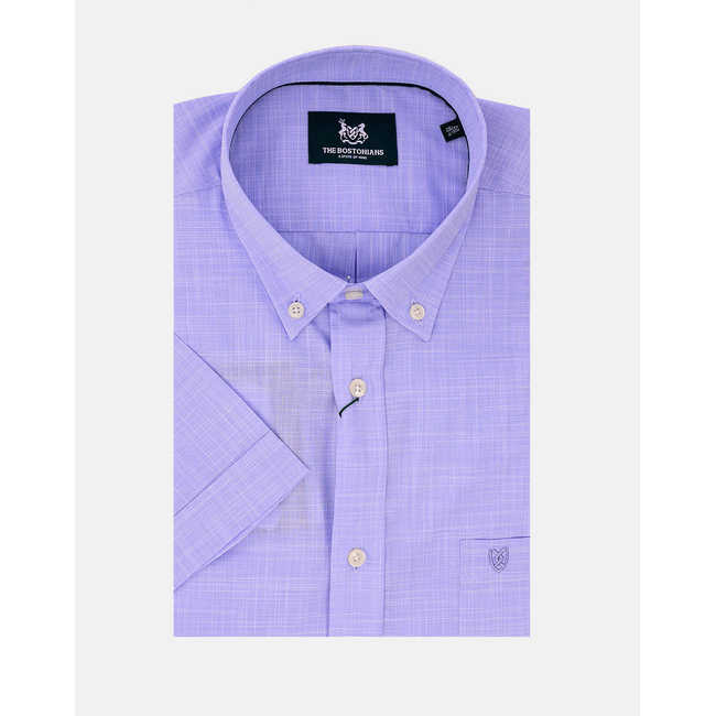 Product THE BOSTONIANS SHIRT REGULAR FIT Plain SLUB Button-down Regular Fit base image