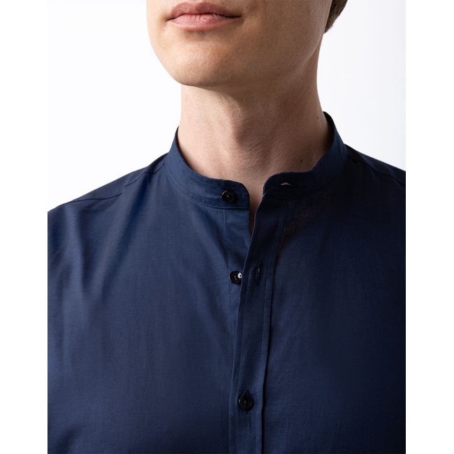 Product THE BOSTONIANS  ΠΟΥΚΑΜΙΣΟ ΒΑΜΒΑΚΙ ΛΙΝΟ CUSTOM FIT Plain COTTONLINEN Mao CustomFit base image