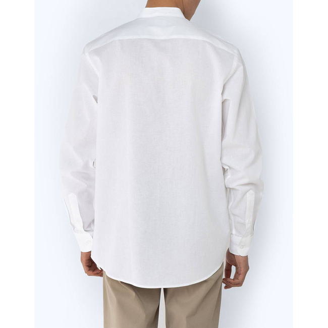 Product THE BOSTONIANS  ΠΟΥΚΑΜΙΣΟ ΒΑΜΒΑΚΙ ΛΙΝΟ CUSTOM FIT Plain COTTONLINEN Mao CustomFit base image