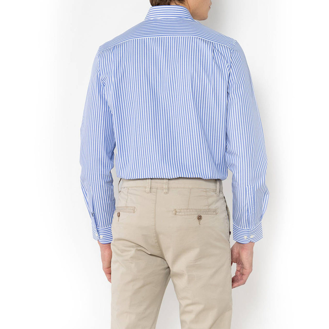 Product THE BOSTONIANS  ΠΟΥΚΑΜΙΣΟ ACORN ΠΟΠΛΙΝΑ CUSTOM FIT Stripe POPLIN Semi-rex Custom FIT base image