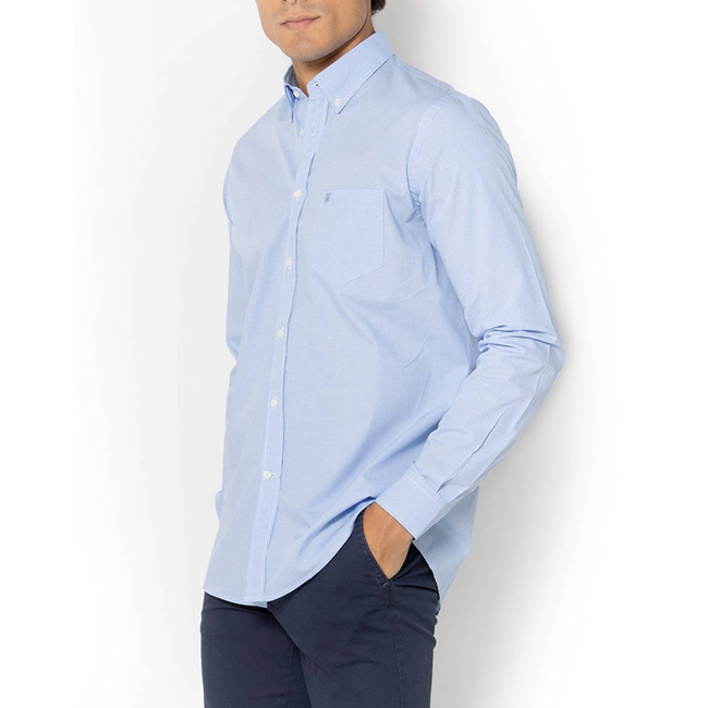 Product THE BOSTONIANS  ΠΟΥΚΑΜΙΣΟ CHESTER ΠΟΠΛΙΝΑ REGULAR FIT MiniCheck POPLIN Button-down Regular Fit base image
