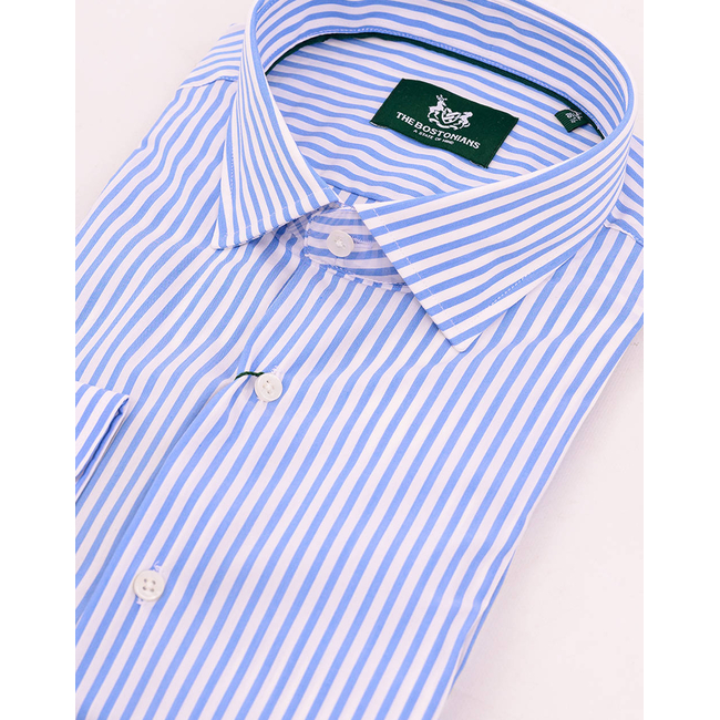 Product THE BOSTONIANS ACORN POPLIN SHIRT CUSTOM FIT Stripe POPLIN Semi-rex Custom FIT base image