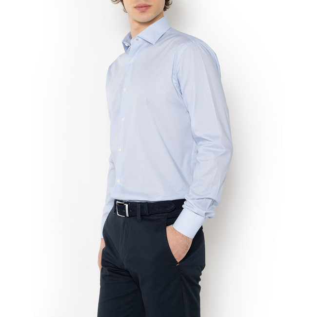 Product THE BOSTONIANS  ΠΟΥΚΑΜΙΣΟ CHARLES ΠΟΠΛΙΝΑ CUSTOM FIT Print POPLIN Semi-rex Custom FIT base image