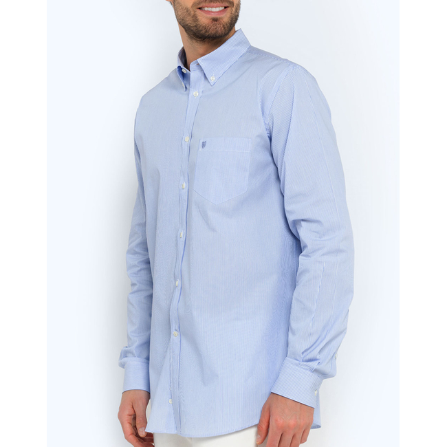 Product THE BOSTONIANS ACORN POPLIN SHIRT REGULAR FIT Stripe POPLIN Button-down Regular Fit base image