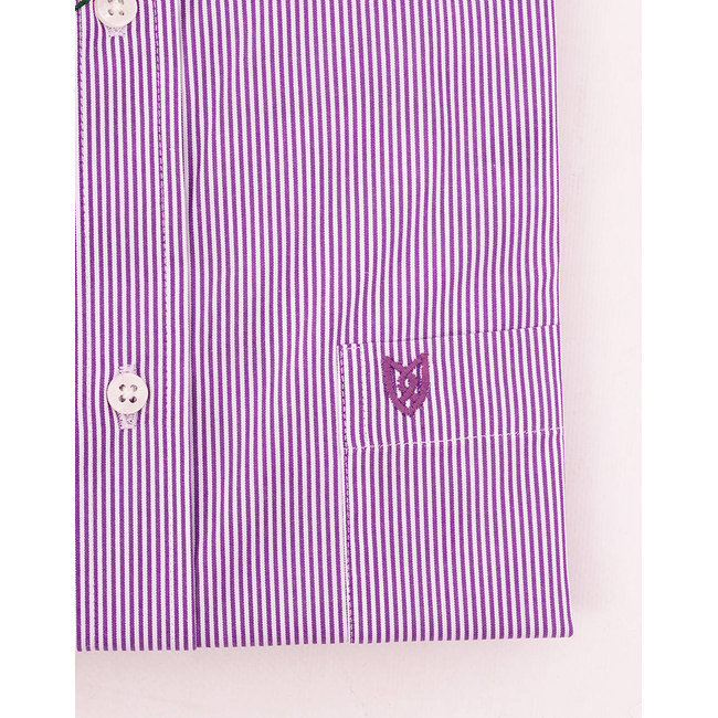Product THE BOSTONIANS ACORN POPLIN SHIRT REGULAR FIT Stripe POPLIN Button-down Regular Fit base image