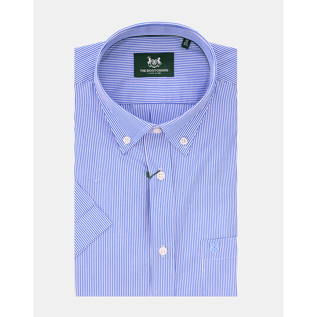 Product THE BOSTONIANS ACORN POPLIN SHIRT REGULAR FIT Stripe POPLIN Button-down Regular Fit base image