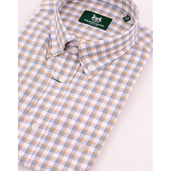 Product THE BOSTONIANS MAVERICK OXFORD REGULAR FIT SHIRT MedCheck OXFORD Button-down Regular fit base image