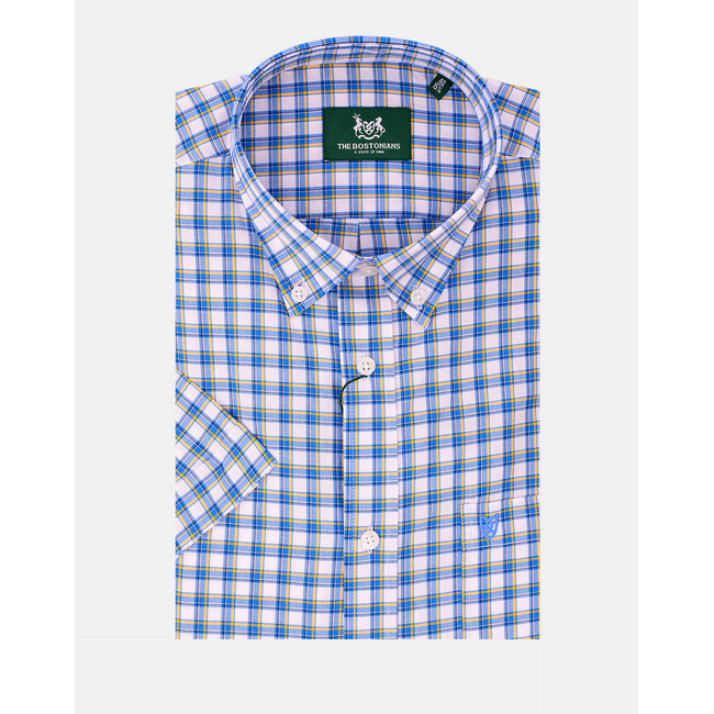 Product THE BOSTONIANS MAVERICK OXFORD REGULAR FIT SHIRT MedCheck OXFORD Button-down Regular fit base image
