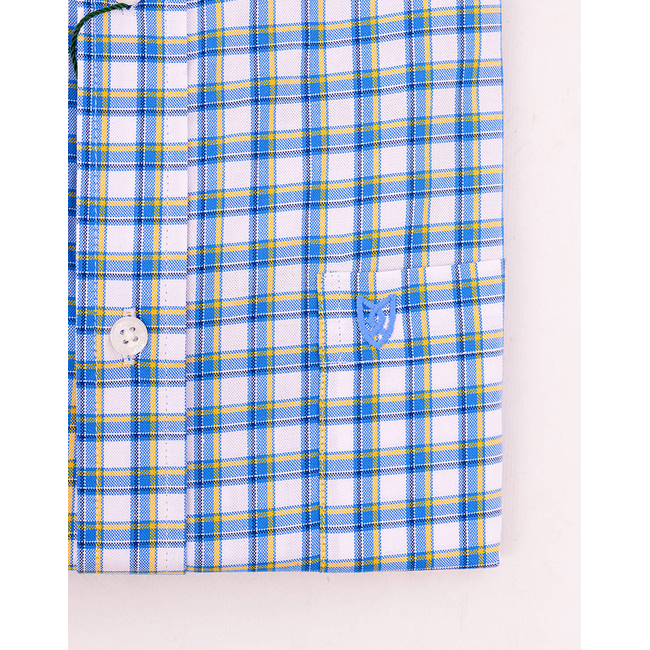 Product THE BOSTONIANS MAVERICK OXFORD REGULAR FIT SHIRT MedCheck OXFORD Button-down Regular fit base image
