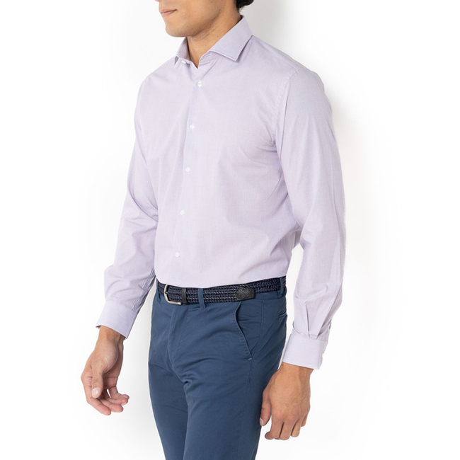 Product THE BOSTONIANS  ΠΟΥΚΑΜΙΣΟ CHESTER ΠΟΠΛΙΝΑ CUSTOM FIT MiniCheck POPLIN Semi-rex Custom Fit base image
