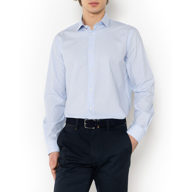 Product THE BOSTONIANS  ΠΟΥΚΑΜΙΣΟ CHESTER ΠΟΠΛΙΝΑ CUSTOM FIT MiniCheck POPLIN Semi-rex Custom Fit base image
