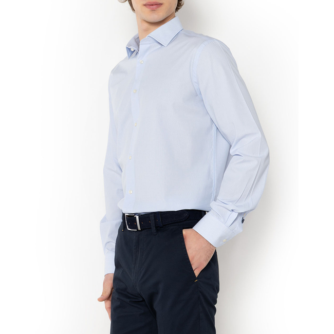 Product THE BOSTONIANS  ΠΟΥΚΑΜΙΣΟ CHESTER ΠΟΠΛΙΝΑ CUSTOM FIT MiniCheck POPLIN Semi-rex Custom Fit base image