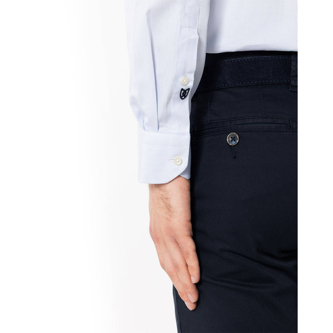 Product THE BOSTONIANS  ΠΟΥΚΑΜΙΣΟ ACORN ΠΟΠΛΙΝΑ CUSTOM FIT Stripe POPLIN Semi-rex Custom FIT base image
