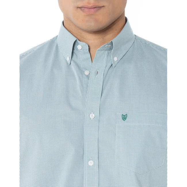 Product THE BOSTONIANS CHESTER POPLIN SHIRT REGULAR FIT MiniCheck POPLIN Button-down Regular Fit base image