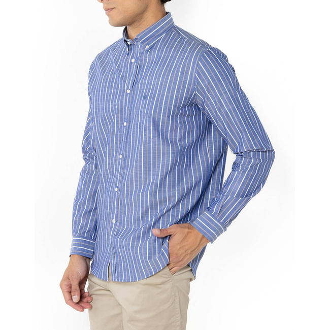 Product THE BOSTONIANS SHIRT ACORN REGULAR FIT Stripe SLUB Button-down Regular fit base image