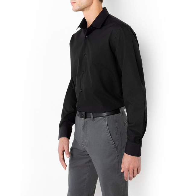 Product THE BOSTONIANS  ΠΟΥΚΑΜΙΣΟ ΠΟΠΛΙΝΑ CUSTOM FIT Plain POPLIN Classic Custom Fit base image