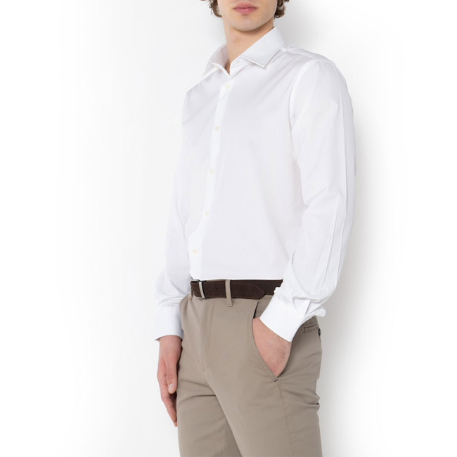 Product THE BOSTONIANS  ΠΟΥΚΑΜΙΣΟ ΠΟΠΛΙΝΑ CUSTOM FIT Plain POPLIN Classic Custom Fit base image