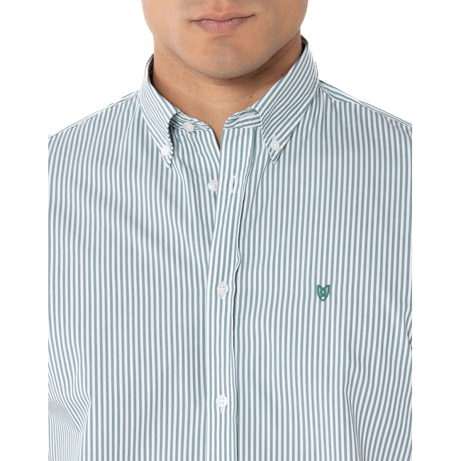 Product THE BOSTONIANS ACORN POPLIN SHIRT REGULAR FIT Stripe POPLIN Button-down Regular Fit base image