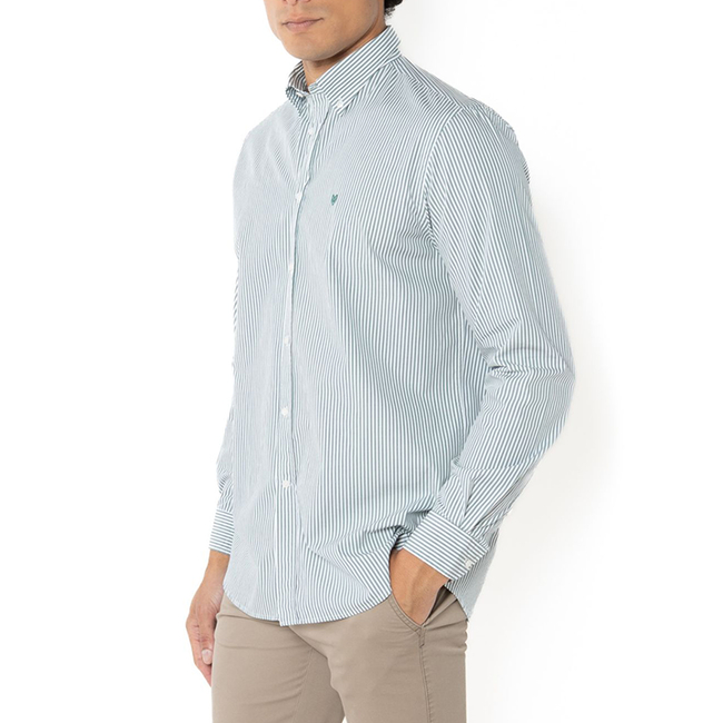 Product THE BOSTONIANS ACORN POPLIN SHIRT REGULAR FIT Stripe POPLIN Button-down Regular Fit base image