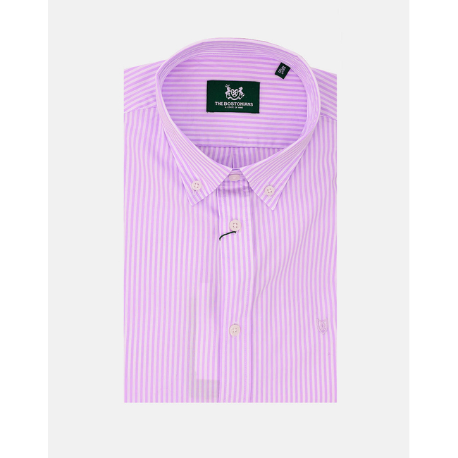 Product THE BOSTONIANS ACORN POPLIN SHIRT REGULAR FIT Stripe POPLIN Button-down Regular Fit base image