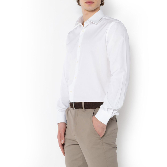 Product THE BOSTONIANS  ΠΟΥΚΑΜΙΣΟ ΠΟΠΛΙΝΑ CUSTOM FIT Plain POPLIN Classic Custom Fit base image