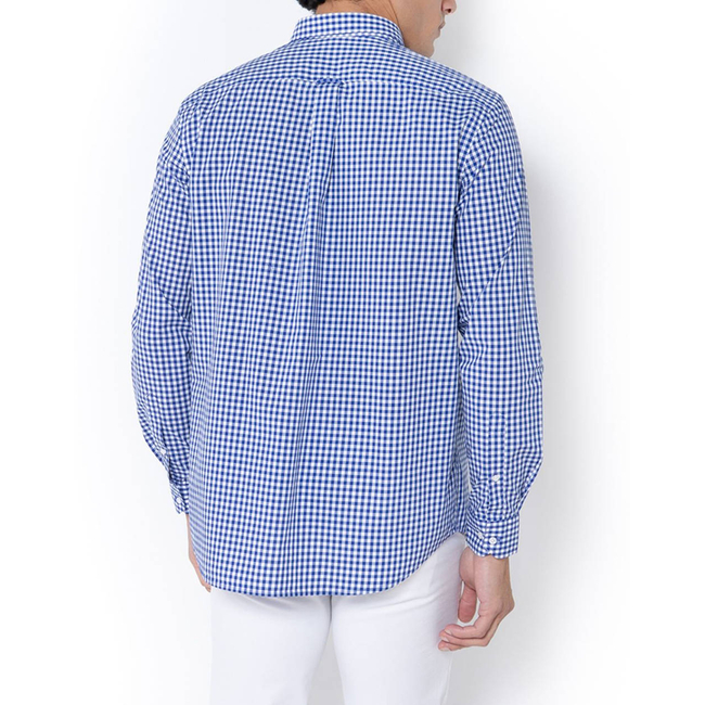 Product THE BOSTONIANS MAVERICK POPLIN SHIRT REGULAR FIT MedCheck POPLIN Button-down Regular fit base image