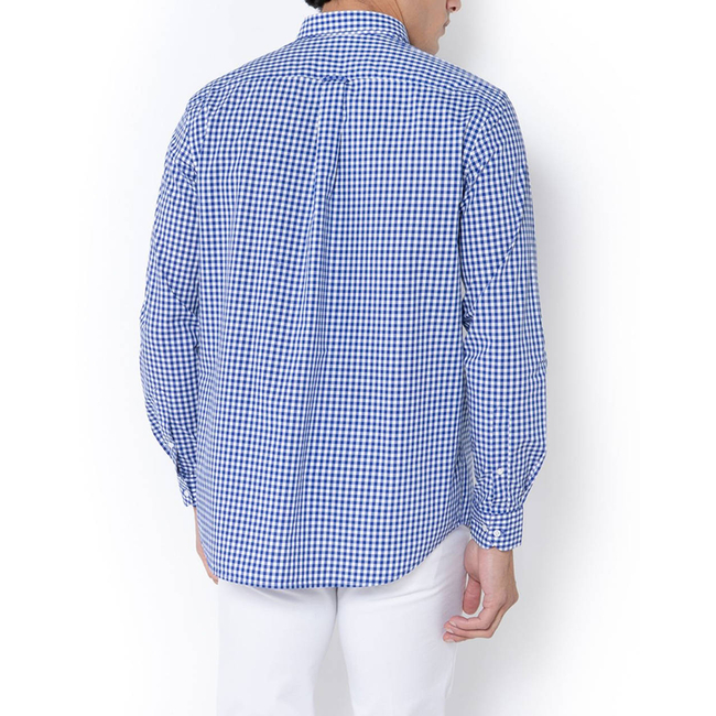 Product THE BOSTONIANS MAVERICK POPLIN SHIRT REGULAR FIT MedCheck POPLIN Button-down Regular fit base image