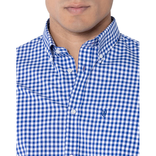 Product THE BOSTONIANS MAVERICK POPLIN SHIRT REGULAR FIT MedCheck POPLIN Button-down Regular fit base image