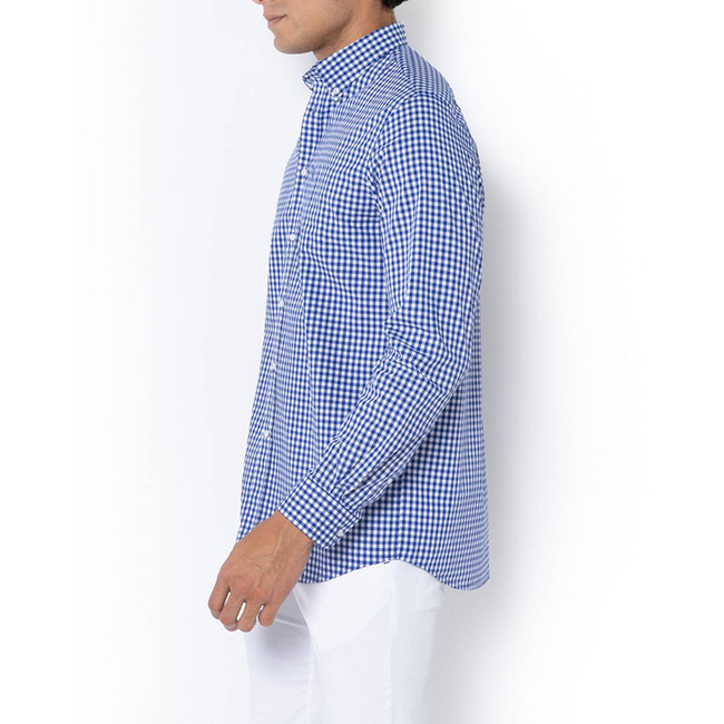 Product THE BOSTONIANS MAVERICK POPLIN SHIRT REGULAR FIT MedCheck POPLIN Button-down Regular fit base image