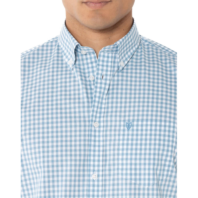 Product THE BOSTONIANS MAVERICK POPLIN SHIRT REGULAR FIT MedCheck POPLIN Button-down Regular fit base image