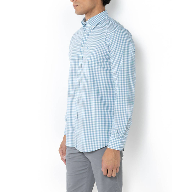 Product THE BOSTONIANS MAVERICK POPLIN SHIRT REGULAR FIT MedCheck POPLIN Button-down Regular fit base image