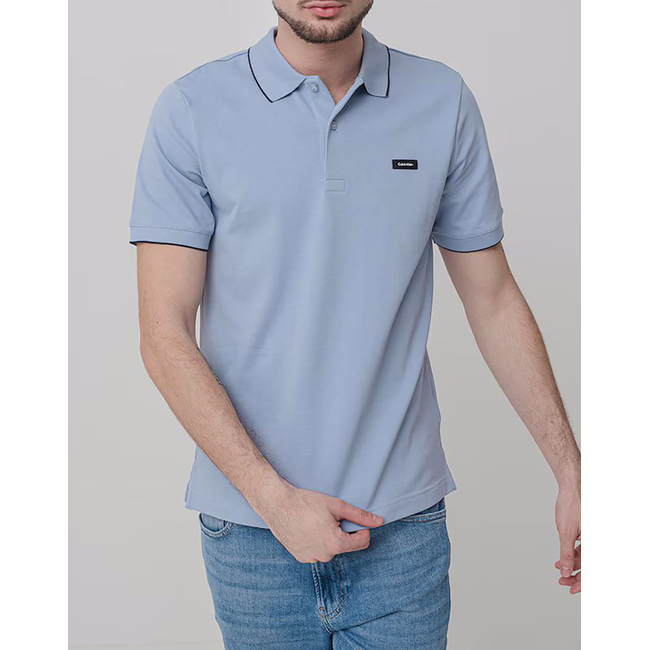Product CALVIN KLEIN STRETCH PIQUE TIPPING POLO base image