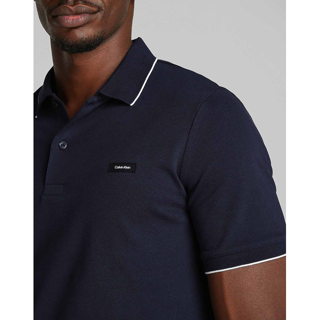 Product CALVIN KLEIN STRETCH PIQUE TIPPING POLO base image