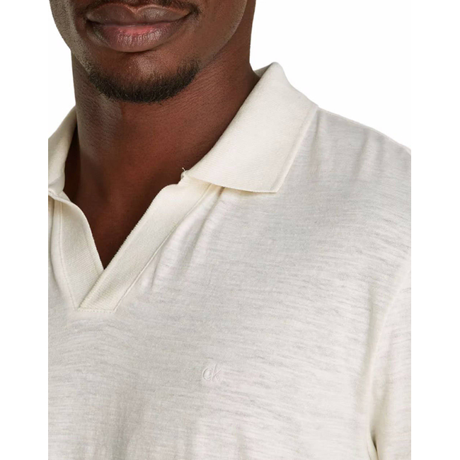 Product CALVIN KLEIN LINEN COTTON CUBAN COLLAR POLO base image