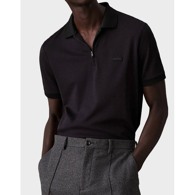 Product CALVIN KLEIN SMOOTH COTTON WELT ZIP POLO base image