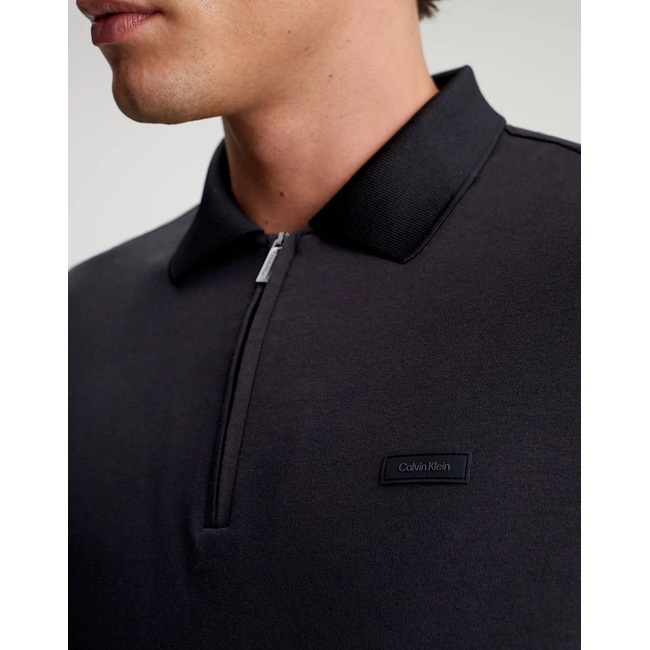 Product CALVIN KLEIN SMOOTH COTTON WELT ZIP POLO base image