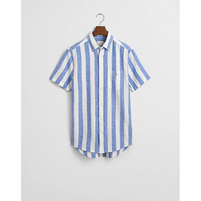 Product GANT REG COTTON LINEN STRIPE SS SHIRT base image