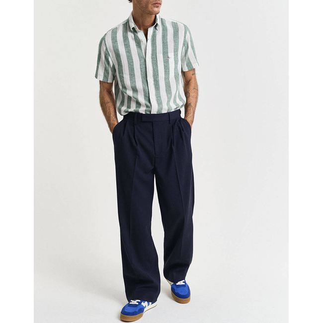 Product GANT REG COTTON LINEN STRIPE SS SHIRT base image