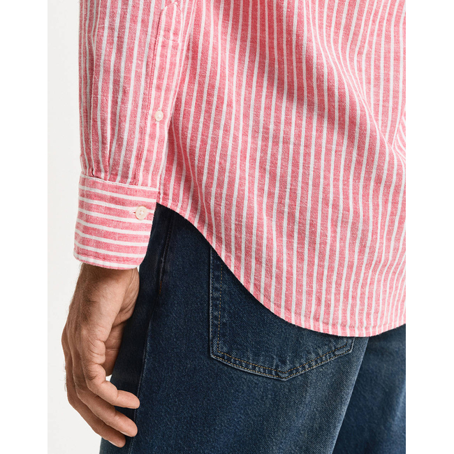 Product GANT LS REG COTTON LINEN STRIPE SHIRT base image