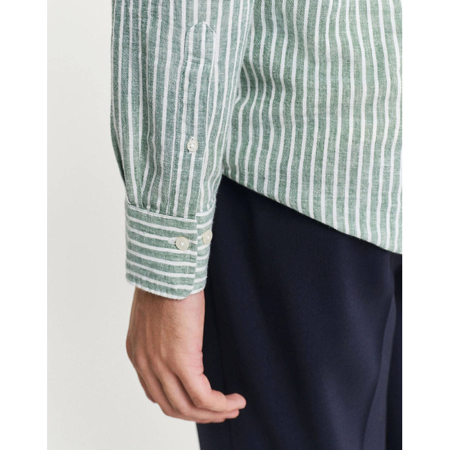 Product GANT LS REG COTTON LINEN STRIPE SHIRT base image