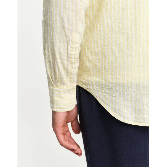 Product GANT LS REG COTTON LINEN STRIPE SHIRT base image