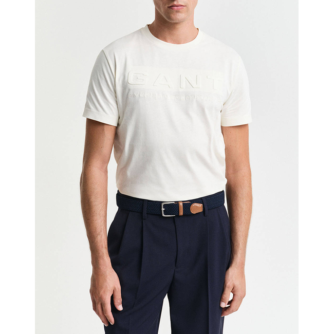 Product GANT ΜΠΛΟΥΖΑ ΚΜ EMBOSSED SS T-SHIRT base image